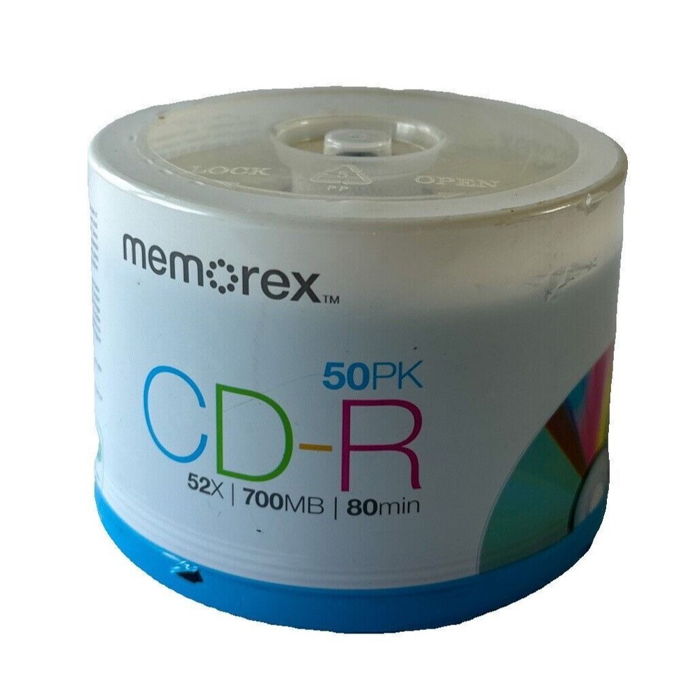 50 Pack Memorex 52x CD-R Spindle 700 MB 80 Min